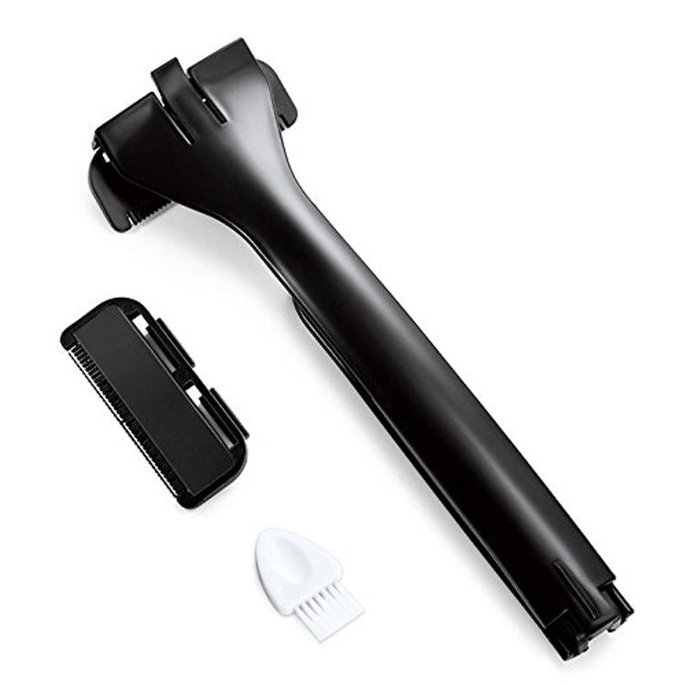 Black manual folding back shaver, supplier product photo
